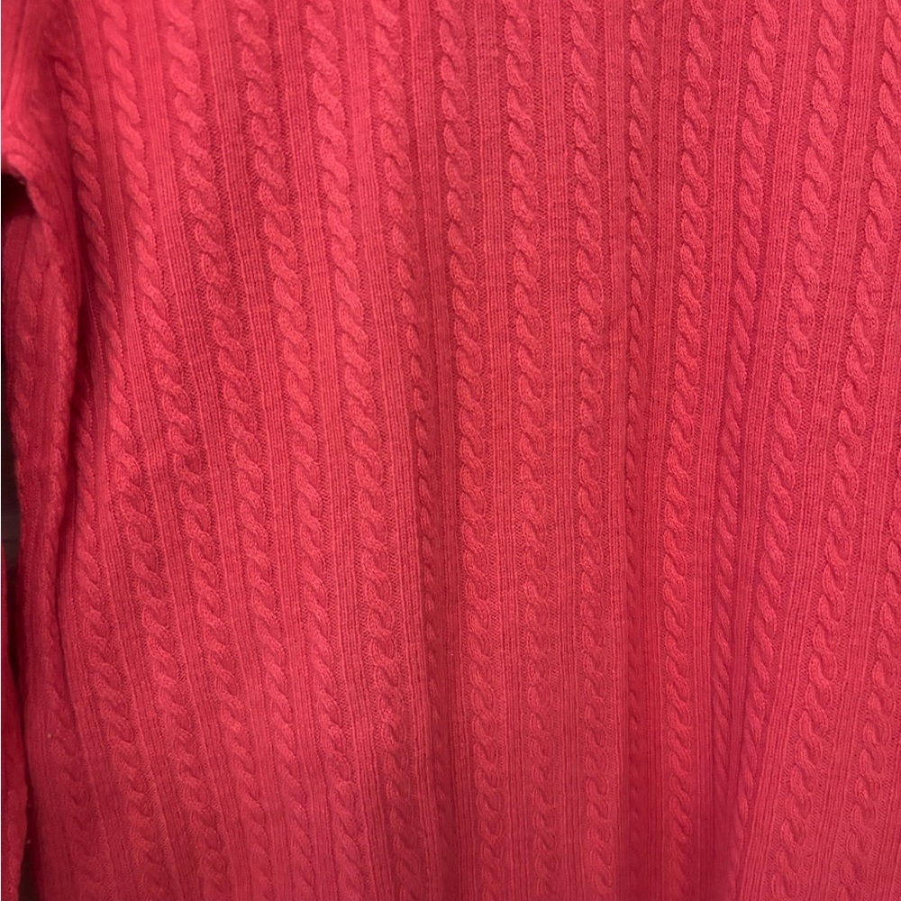 Charter Club 100% Cashmere cable knit pink sweater size S - Picture 3 of 9